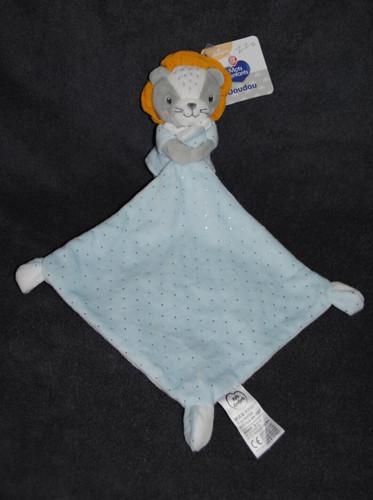 Peluche doudou lion mouchoir - peluche,