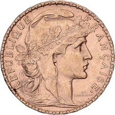 France, 20 Francs, Coq, 1904