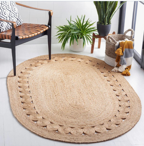 Tapis jute ovale - en,