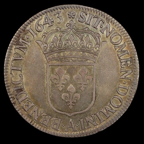 Louis xiii ecu warin 1643 - xiii,