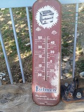 Plaque tôle publicitaire FULMEN Thermometre 69cm x 17,5cm x 1,2cm 