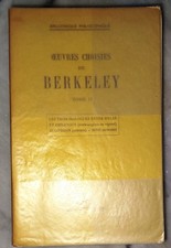 Oeuvres choisies BERKELEY tome