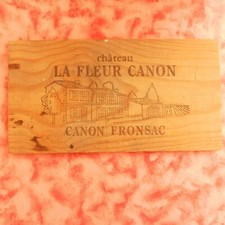 Plaque bois caisse vin - plaque, a