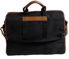 -AUTHENTIQUE grand sac voyage LANCEL toile noire en TBEG vintage bag