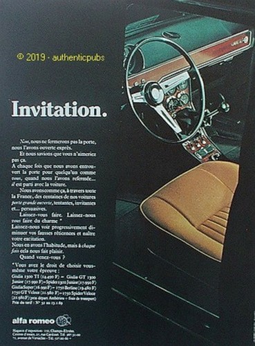 Publicite alfa romeo - publicite,
