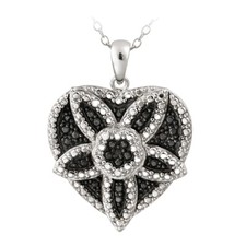 Diamant Noir Accent Fleur