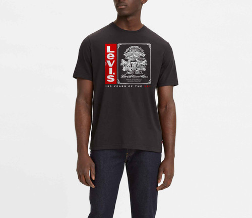 Levi men black logo short - men's,