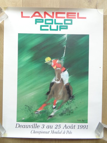 Affiche ancienne lancel - lancel, polo