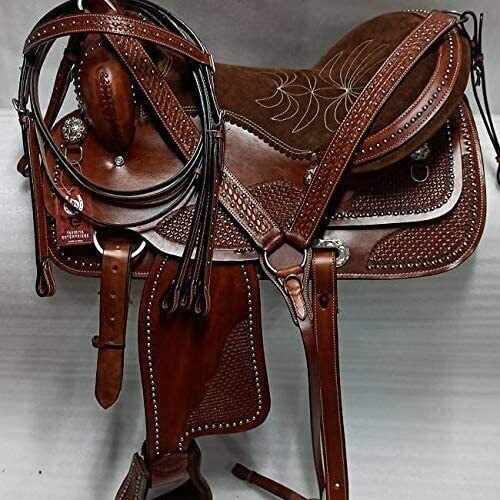 Selle western leather barrel - leather,