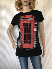 Tee-Shirt Femme Cabine téléphonique Anglaise UK Taille L VFH140