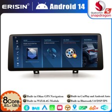 12.3" 128GO Android 14 Autoradio GPS Wifi pour BMW Série 1/2 F20 F21 F22 F23 NBT