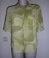 CHIC CHEMISIER FEMME DEGRADE VERT A MOTIFS MC MARQ GREGORY PAT T.42