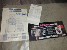 NOTICE AMSTRAD MX 300 + PUB D EPOQUE