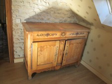 BUFFET BAS LOUIS XVen bois fruitier d'époque début XXème