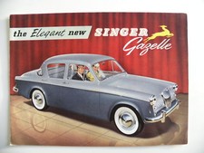 Brochure anglaise the Elegant new SINGER Gazelle 