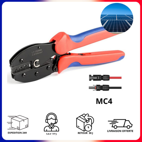 Pince sertir mc4 installation - sertir,
