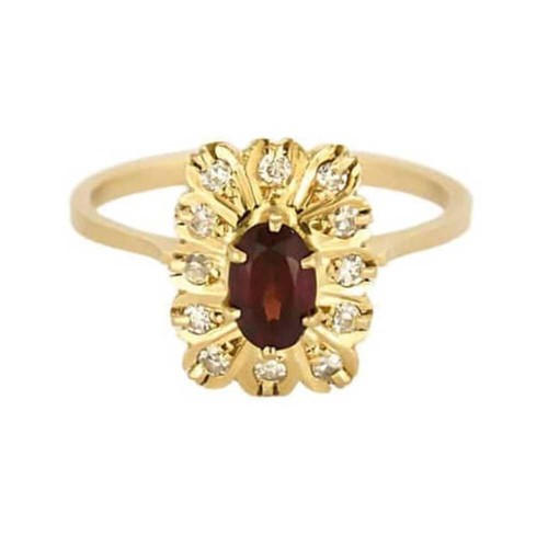 Bague marguerite jaune - bague,