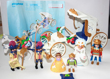 PLAYMOBIL 4258 CARROSSE DES MARIES MARIAGE DE LA PRINCESSE 100 % COMPLET