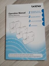 Brochure Mode D'emploi Machine À Coudre Brother Anglais