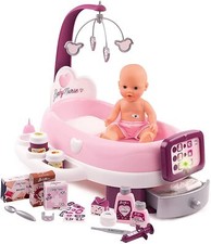 Smoby Baby Nurse Nursery Électronique Avec Poupée Inclus Et 24 Accessoires