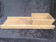 Outil Ancien GRANDE MANDOLINE A CHOU EN BOIS Broyeuse Outil De Métier Vintage 