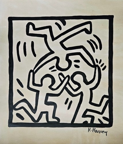 Dessin vintage signé - , keith