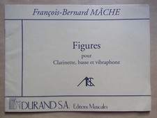 § album partition FIGURES clarinette , basse et vibraphone  - F. B. Mâche