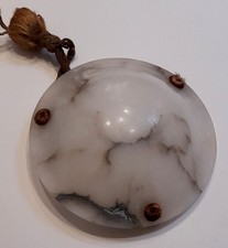 Ancienne lustre vasque Art Déco en albâtre