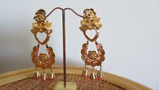 boucles d'oreille Gas Bijoux lovebirds dorées