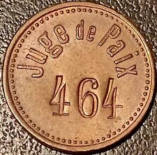 Jeton-monnaie de machine à sous "Juge de paix" 10 centimes vers 1912 !