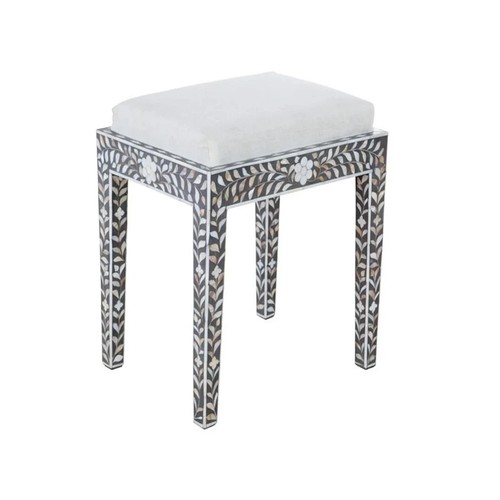 Tabouret ottoman bois - tabouret,