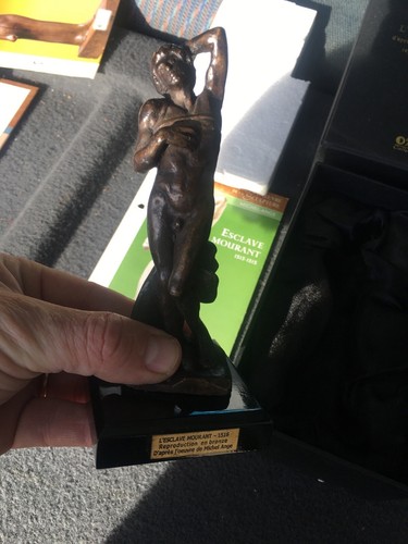 Bronze esclave mourant michel - esclave,