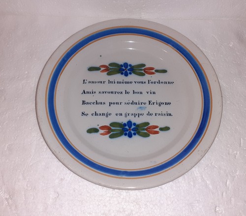 Assiette faïence ème de - assiette, 19