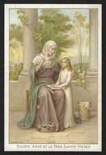 Grand Chromo Religieux XIXe -