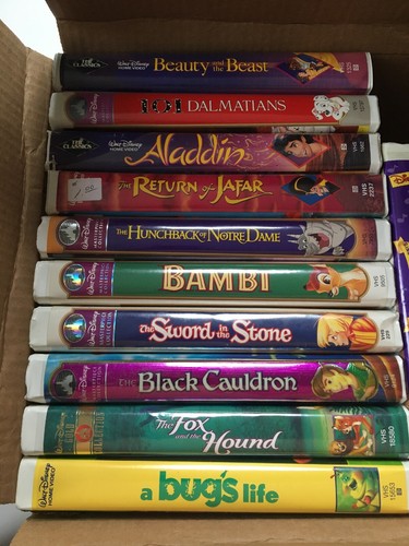 Lot disney vhs tapes - 16,