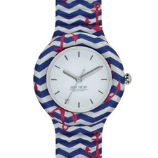Hip hop Montre red anchor Femme HWU0882 Rouge Nouveau Montre Ancres Vagues Bleu