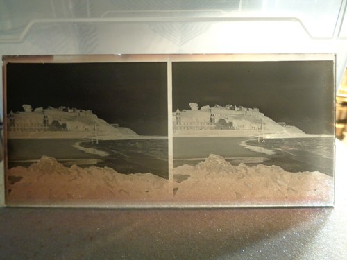 Plaque photo verre stereo - plaque,
