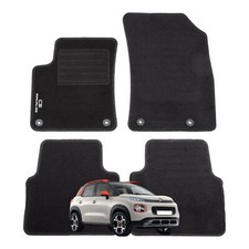Tapis De Moquette Adaptés Pour CITROEN C3 Aircross 2017 - (Avec 4 Attaches)