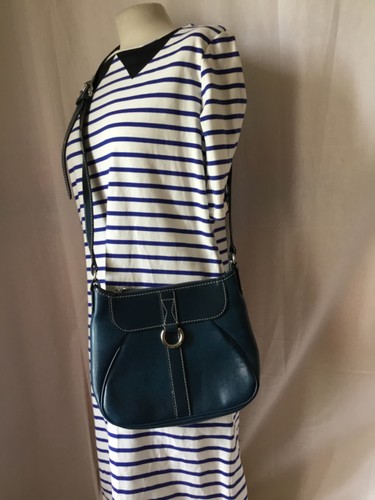 Sac cuir bleu lancel - sac,