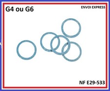 Lot de deux joints gaz DN20 (G4) ou DN32 (G6) Norme Française Agrée GDF