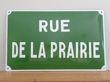 plaque émaillée RUE DE LA