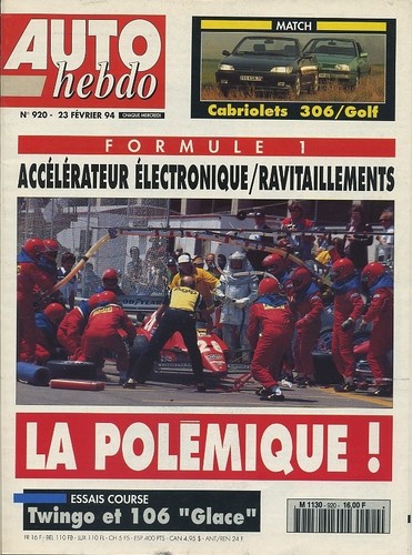 Auto hebdo 920 1994 - hebdo, 23/02/