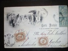 carte postale ancienne de BRISKA avec timbre 1897