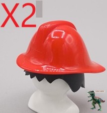 X2 Playmobil casque de pompier