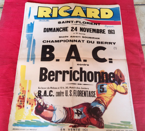 Ancienne authentique affiche - ancienne,