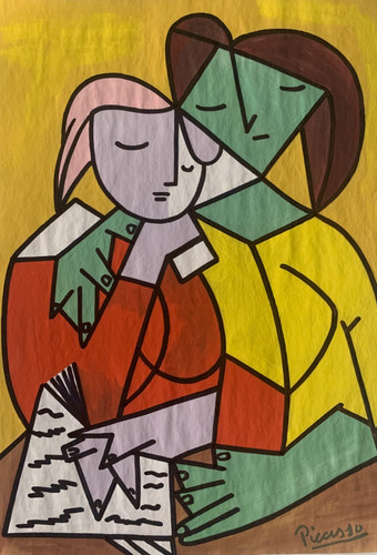 Dessin original gouache sur - dessin,