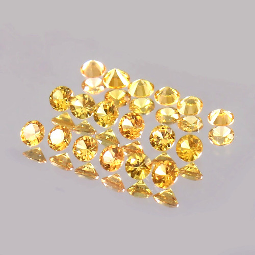 Gemme saphir naturel jaune - saphir,