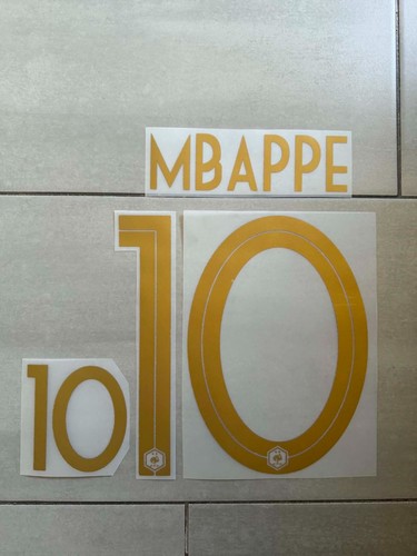 Flocage mbappe or maillot - flocage, #10