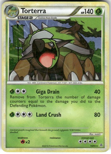 Torterra holo rare - 10/95,