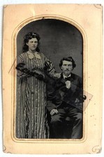 FERROTYPE photo jeune couple